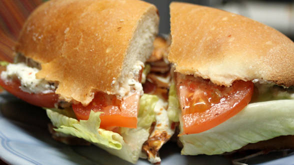 Crispy Chicken Parm BLT Hero Sandwiches