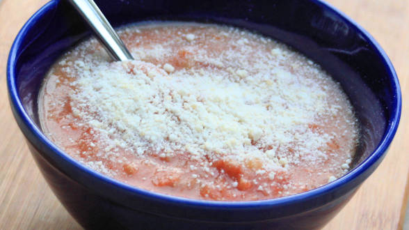 Chunky Roasted Tomato, Potato and Garlic Soup