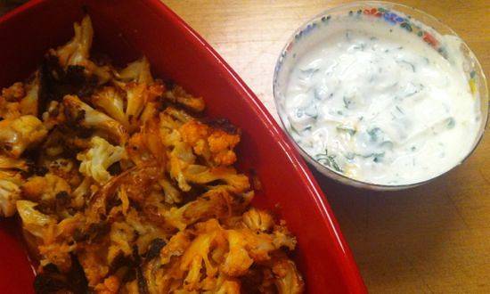 Meat-Free Buffalo Wings with Ranch Dipper