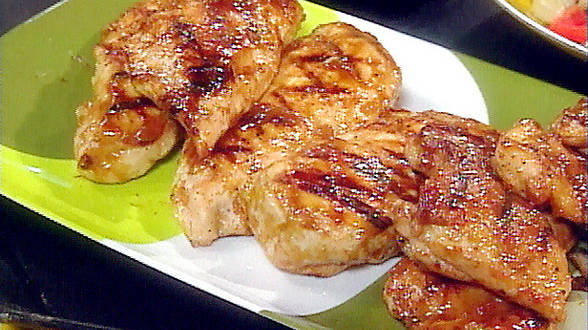 Honey-Mustard and Red Onion Barbecued Chicken