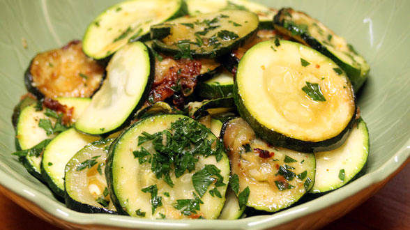 Zucchini with Mint and Parsley