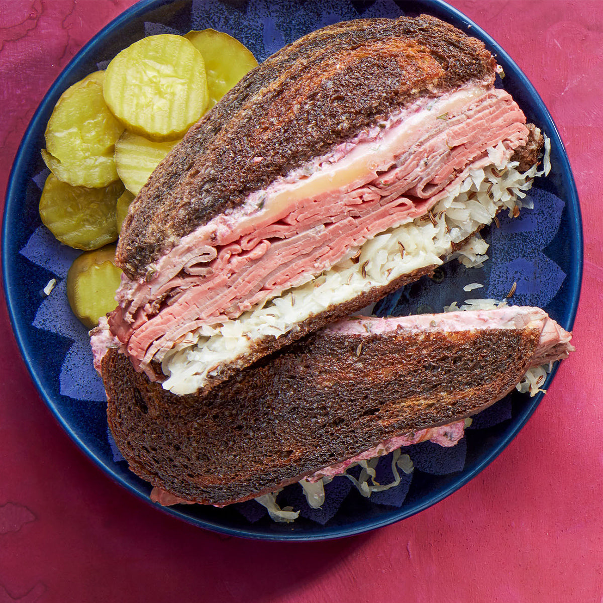 Roast Beef Reubens with Horseradish Russian Dressing & Sauerkraut" Rachael Ray Roast Beef Reubens with Horseradish Russian Dressing & Sauerkraut" Rachael Ray