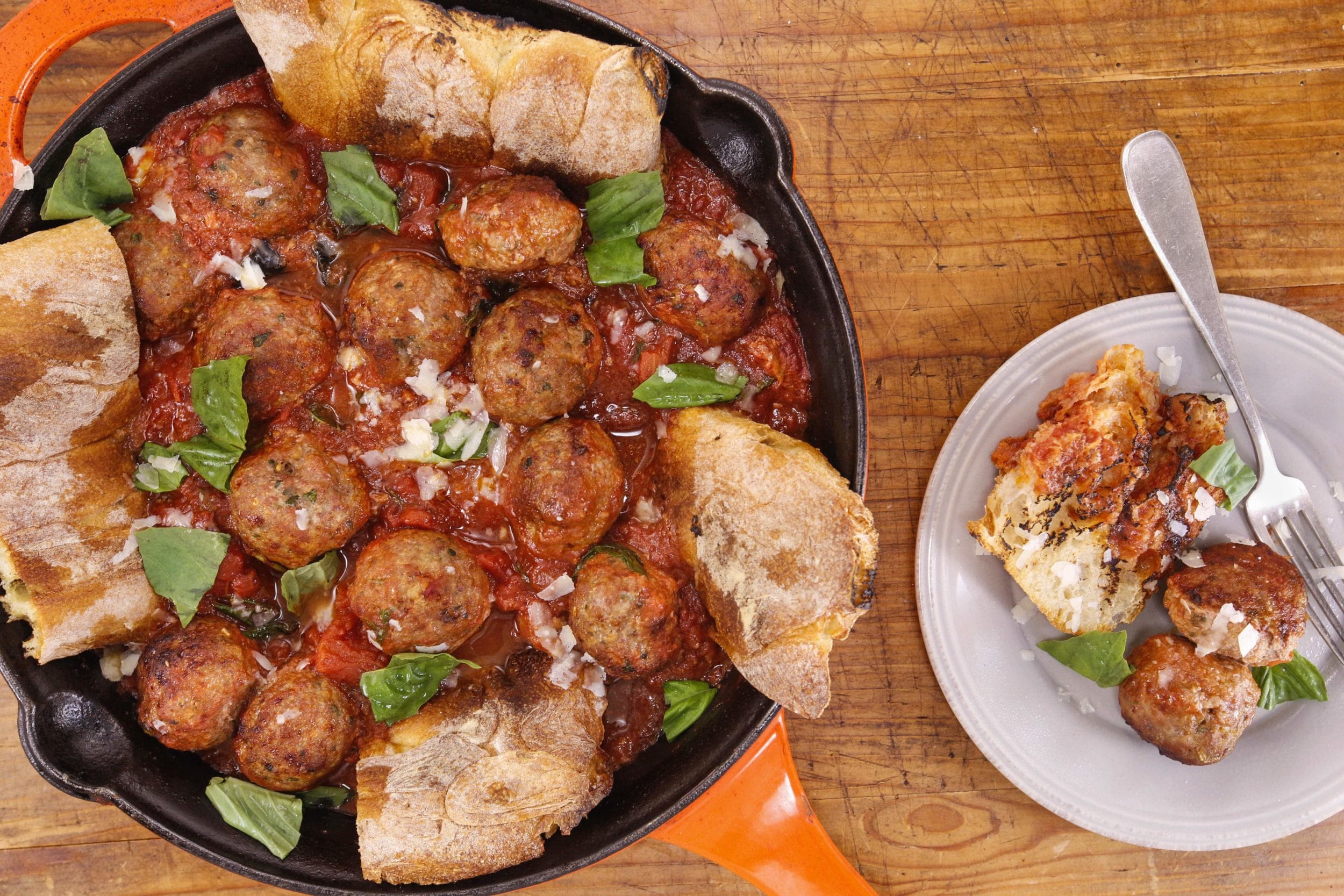 Roasted Meatballs in Tomato Basil Sauce Rachael Ray