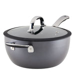 4.5-Quart Hard Anodized Nonstick Saucier Pan with Lid and Helper Handle 81183 - 26751211274422