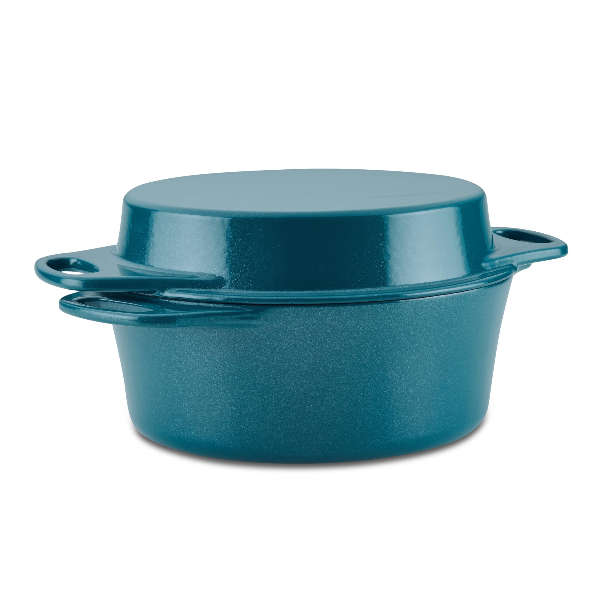 Rachael Ray Enameled Cast Iron Dutch Oven/Casserole Pot with Lid, 5 Quart,  Teal
