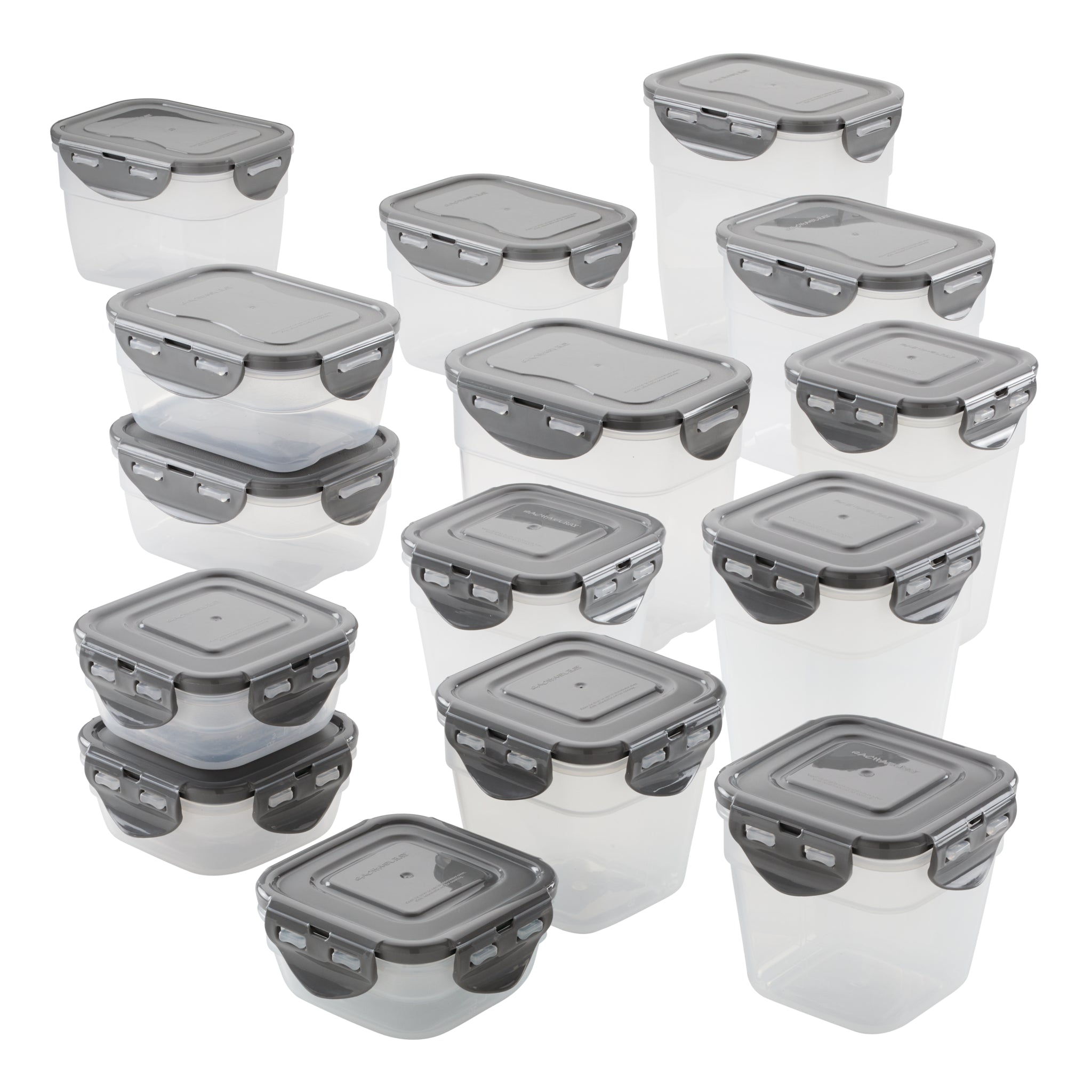 Rubbermaid 24-Piece Food Storage Set with Easy Find Lids, Clear