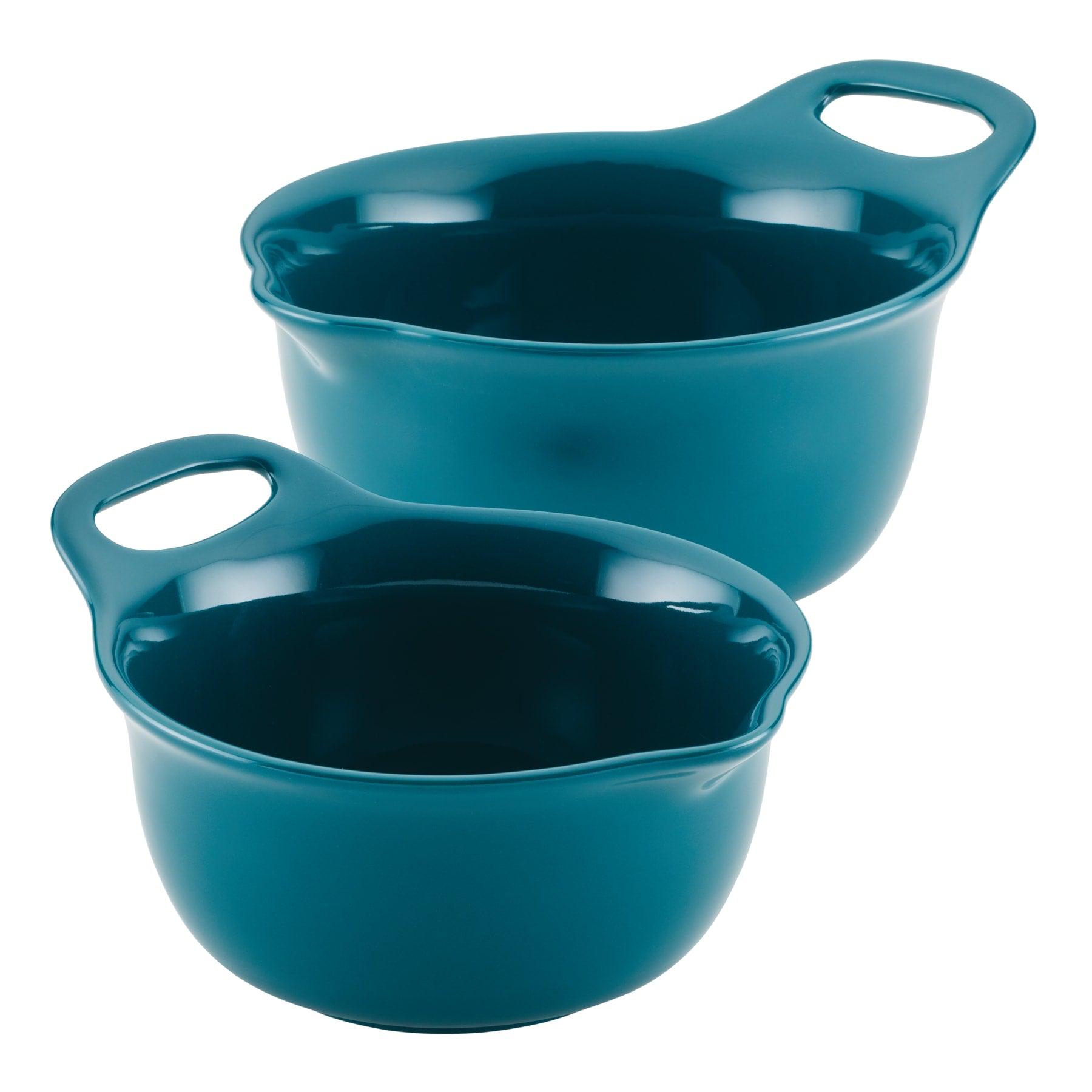 Comfy Grip Black Plastic 3-Piece Mixing Bowl Set - with Pour Spout