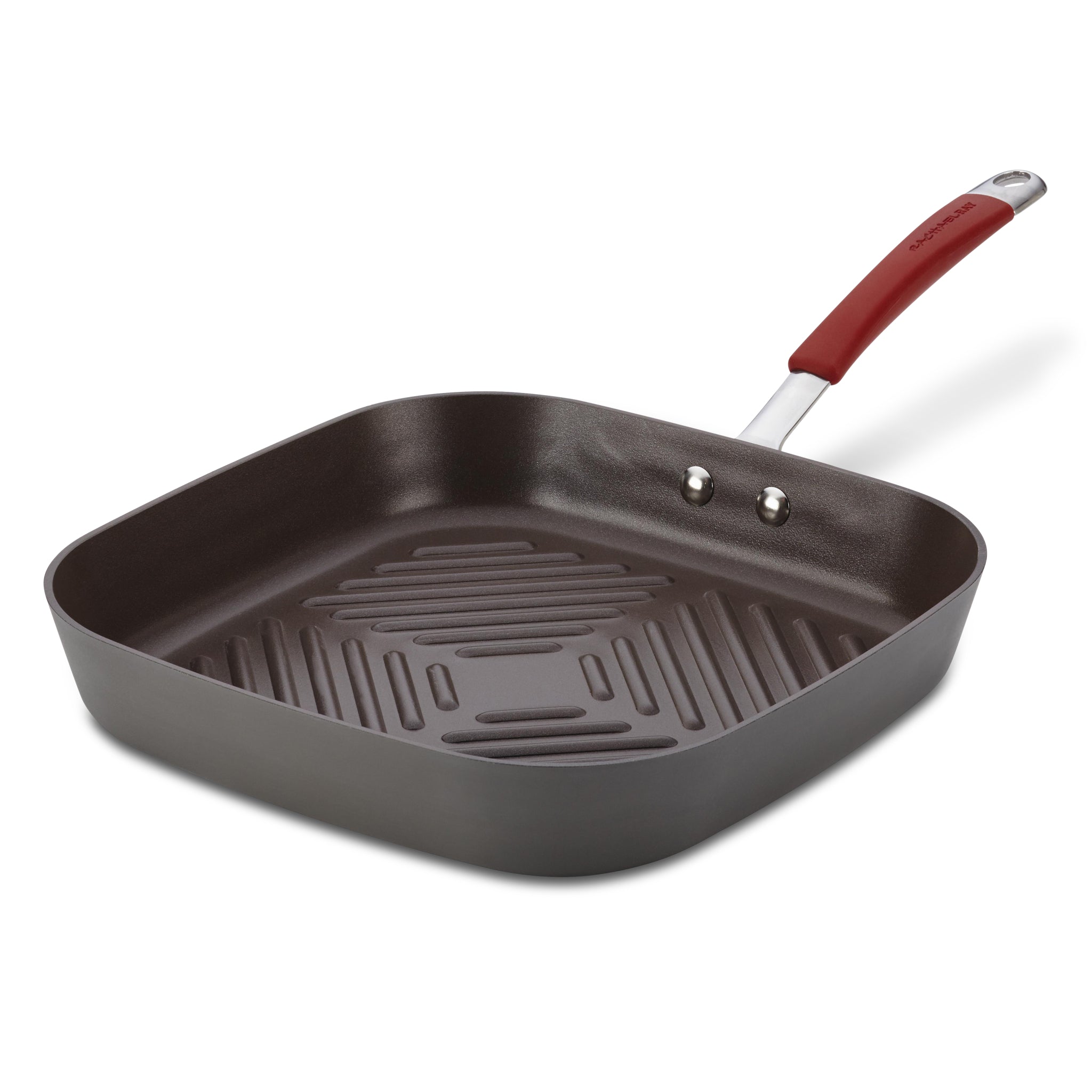 Rachael Ray 11-inch Nonstick Square Griddle Pan, Aluminum, Gray, Cook + Create Collection