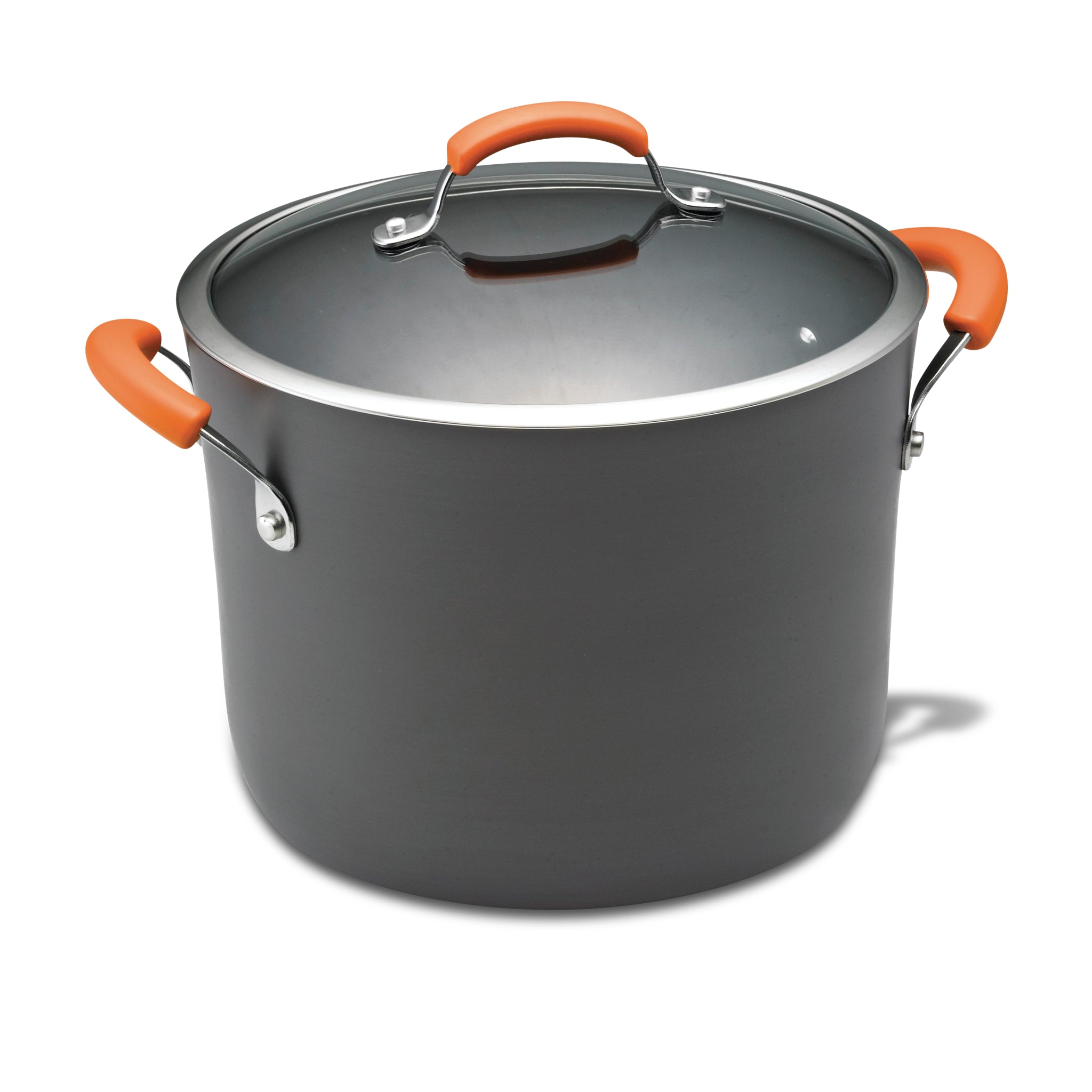 Rachael Ray Enamel on Steel 12-Quart Covered Stock Pot Orange 59025 - Best  Buy