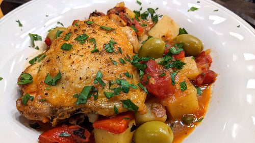 Spanish-Style Chicken Fricassee with Potatoes