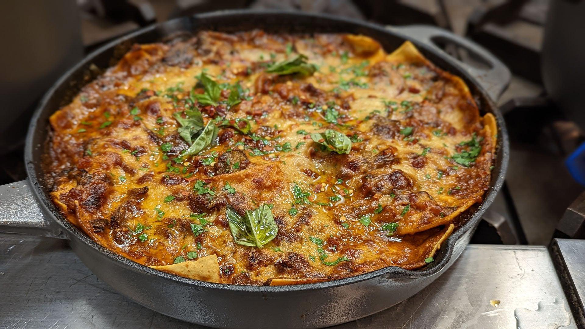Cast-Iron Mushroom Lasagna