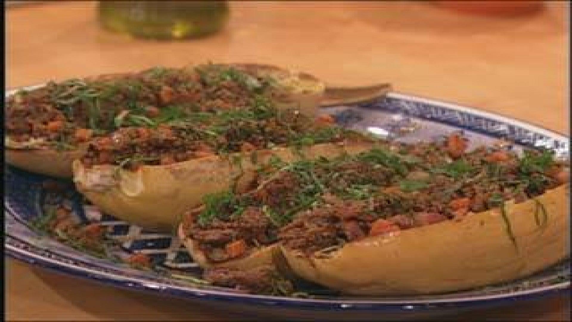 Spaghetti Squash with Meat Sauce