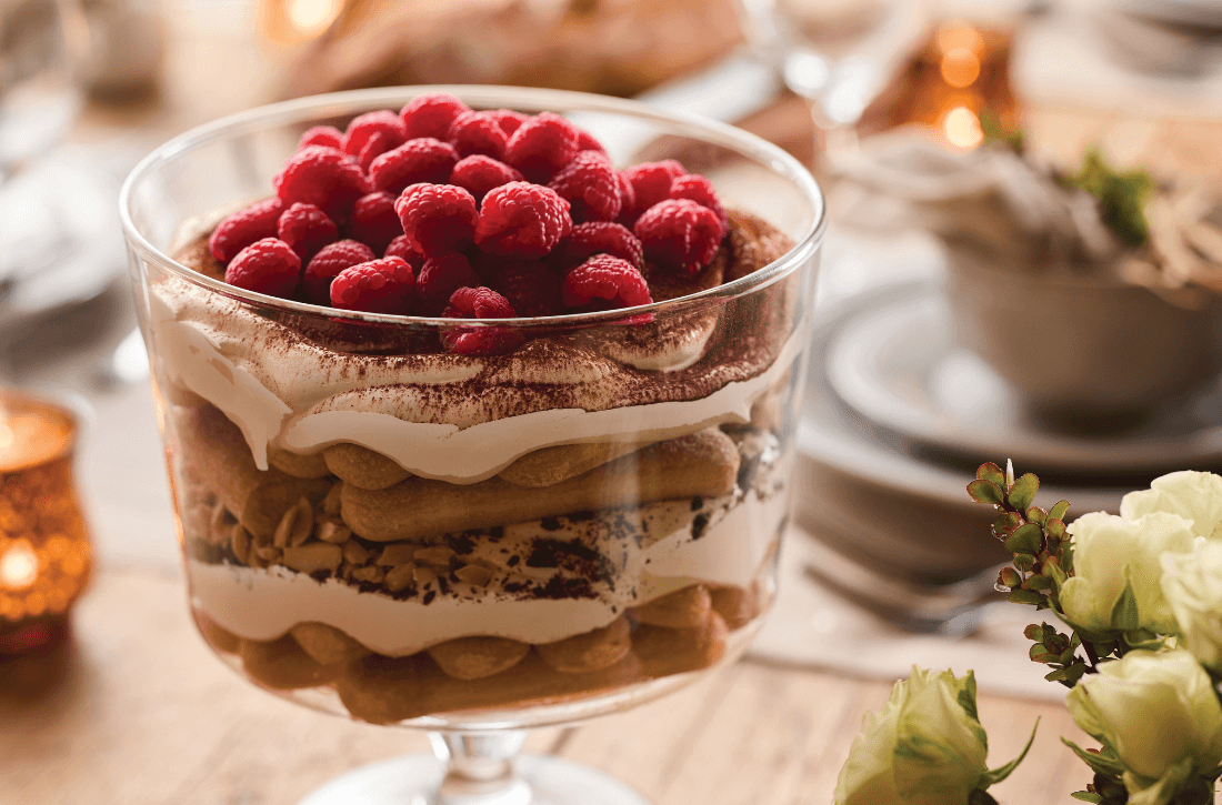 Almond and Chocolate Whipped Cream Trifle
