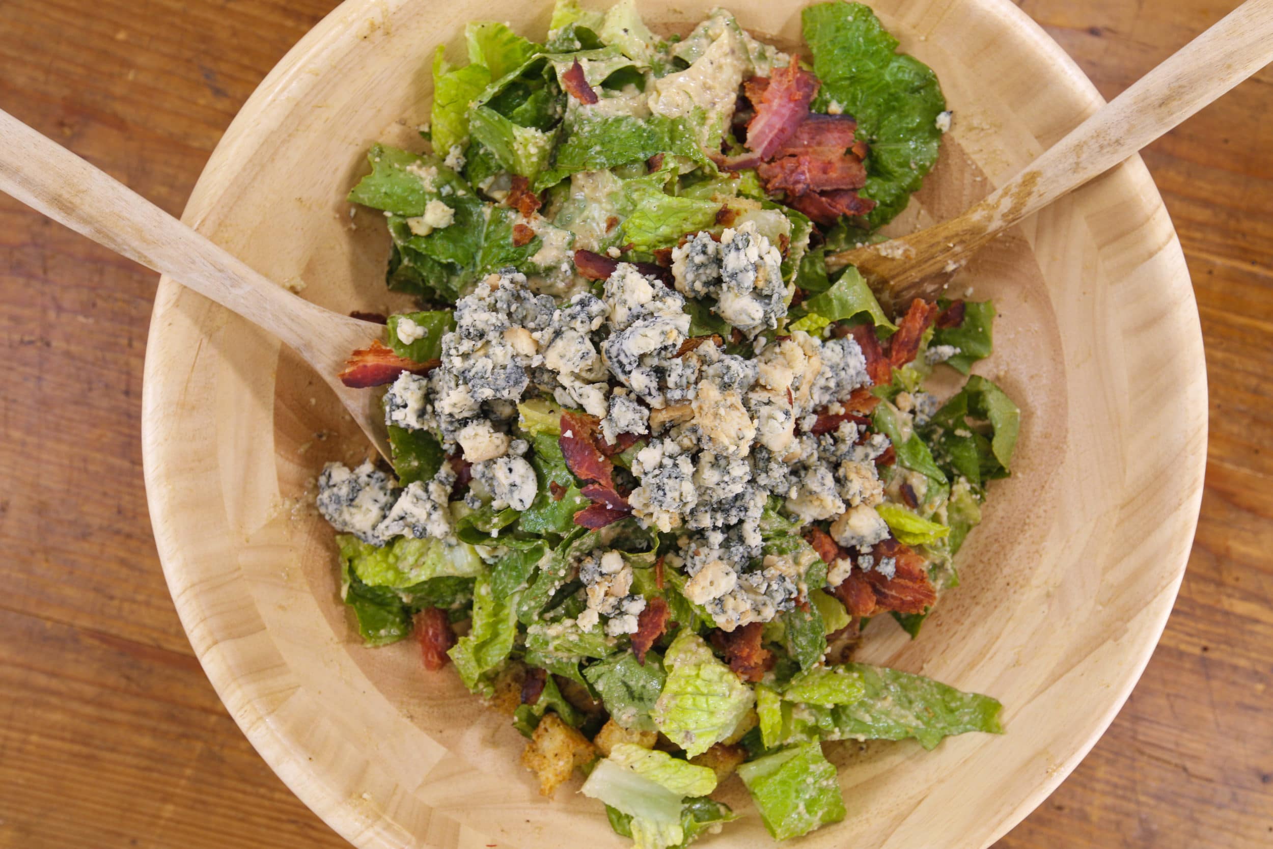 Bacon and Blue Caesar Salad