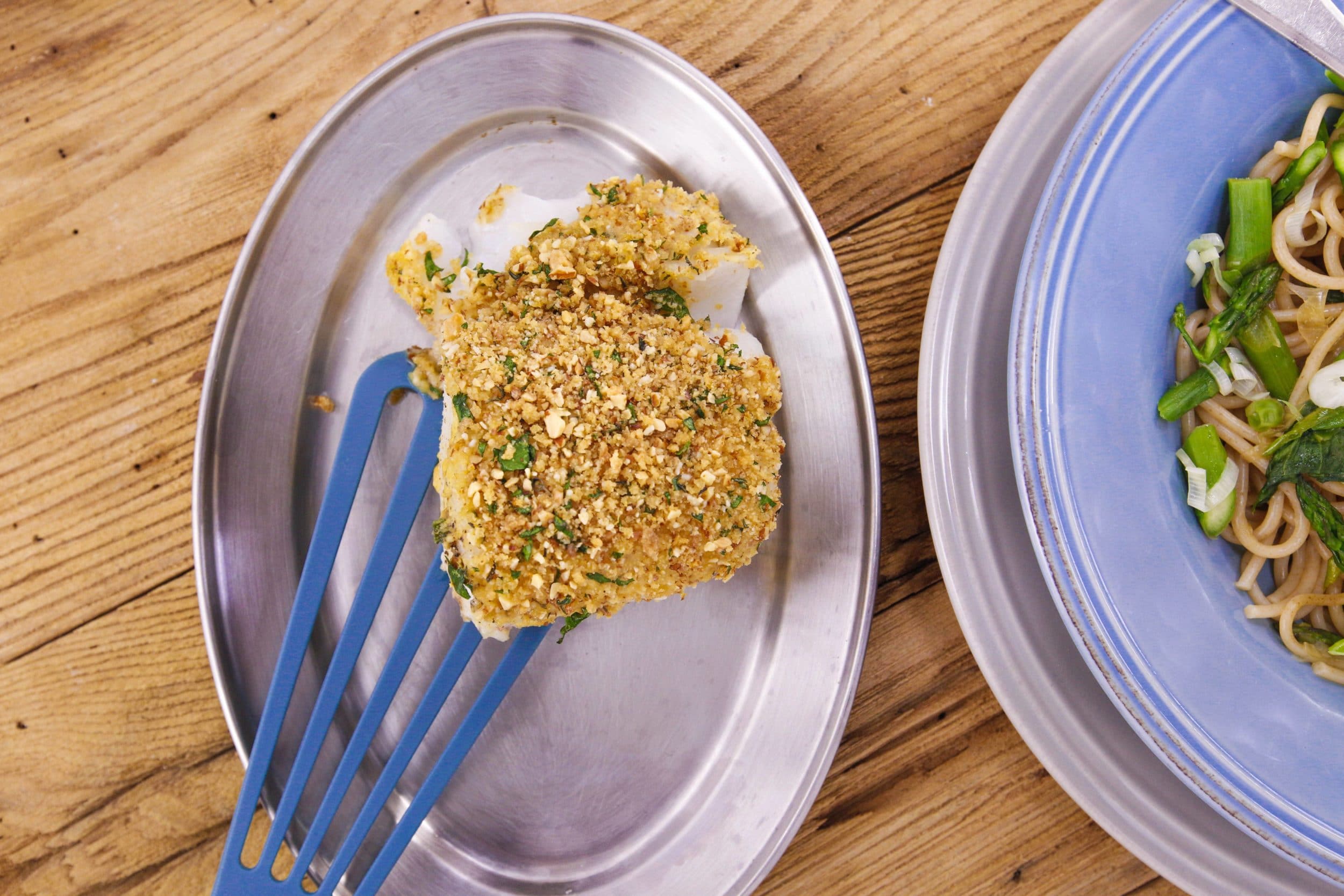 Baked Fish with Dijon and Nutty Breadcrumbs