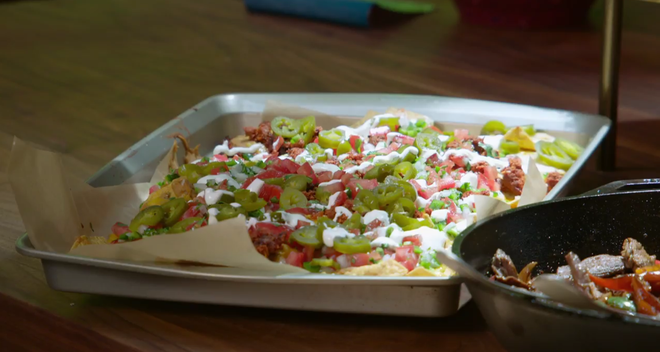 Bean Dip Nachos