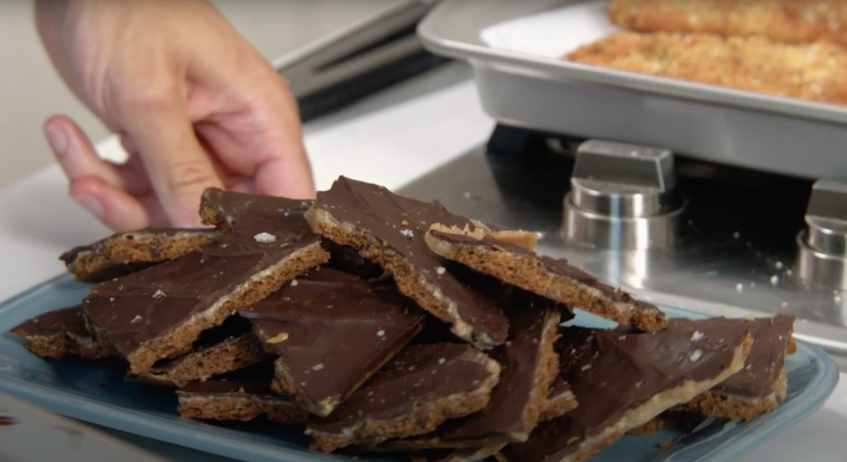 Chocolate Chip Cookie Brittle from Jake Makes It Easy