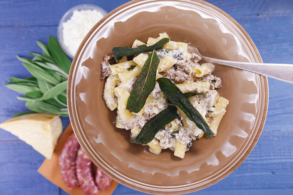 Brown Butter and Sage Pasta with Sausage