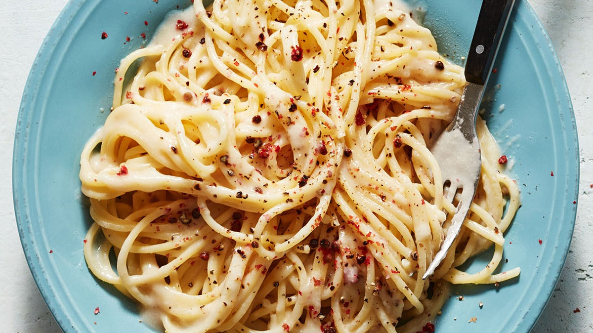 Cacio e Pepe with Black & Pink Peppercorns