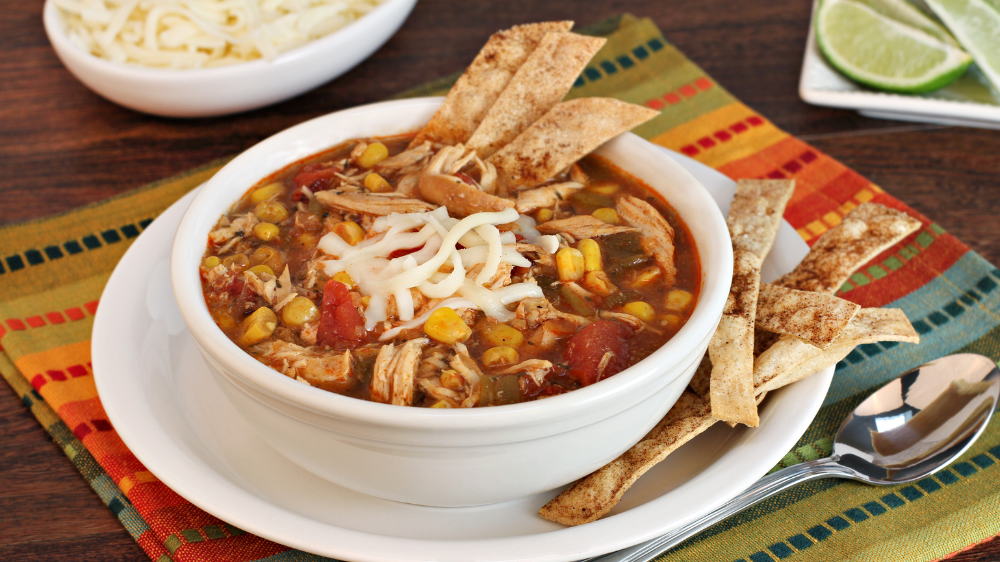 Chicken, Chorizo and Tortilla Stoup