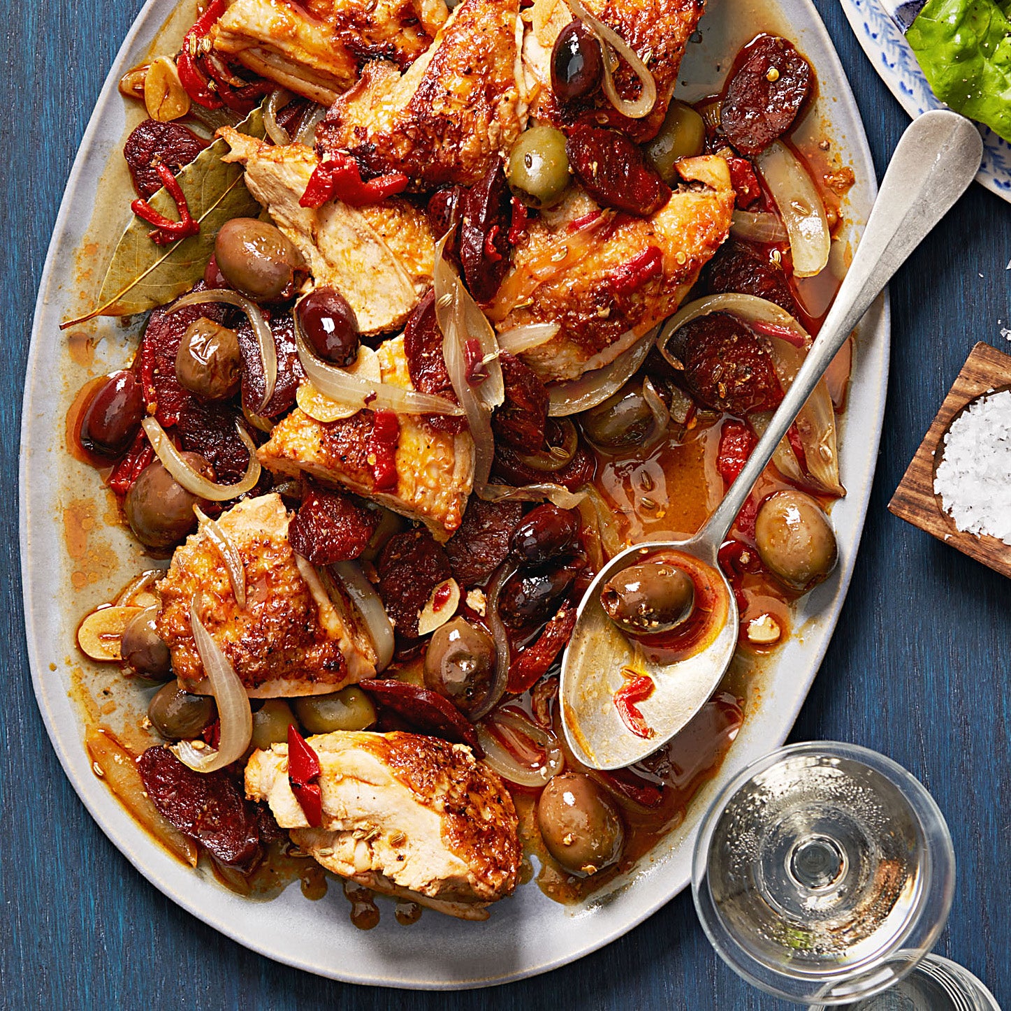 Chicken with Chorizo & Olives