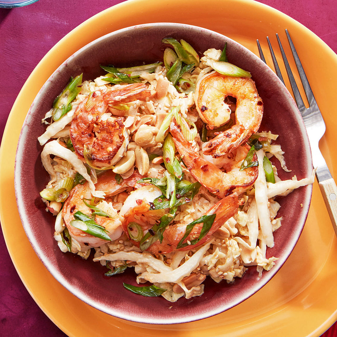 Cold Sesame Cabbage with Shrimp