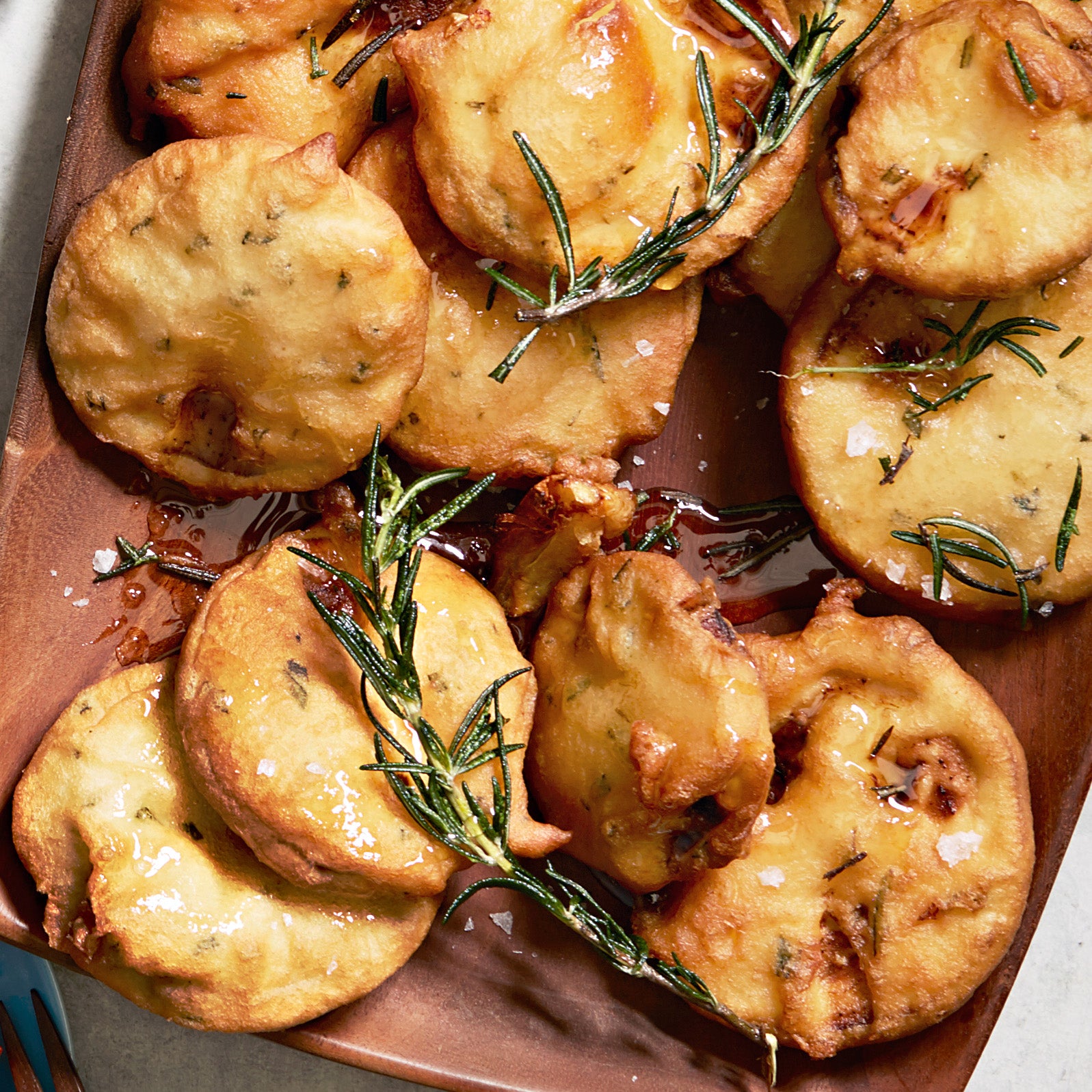 Crispy Eggplant with Honey & Rosemary