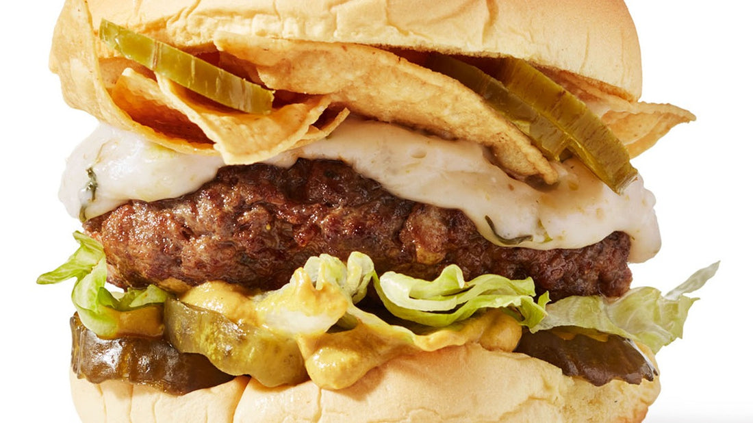 Green Queso Burgers