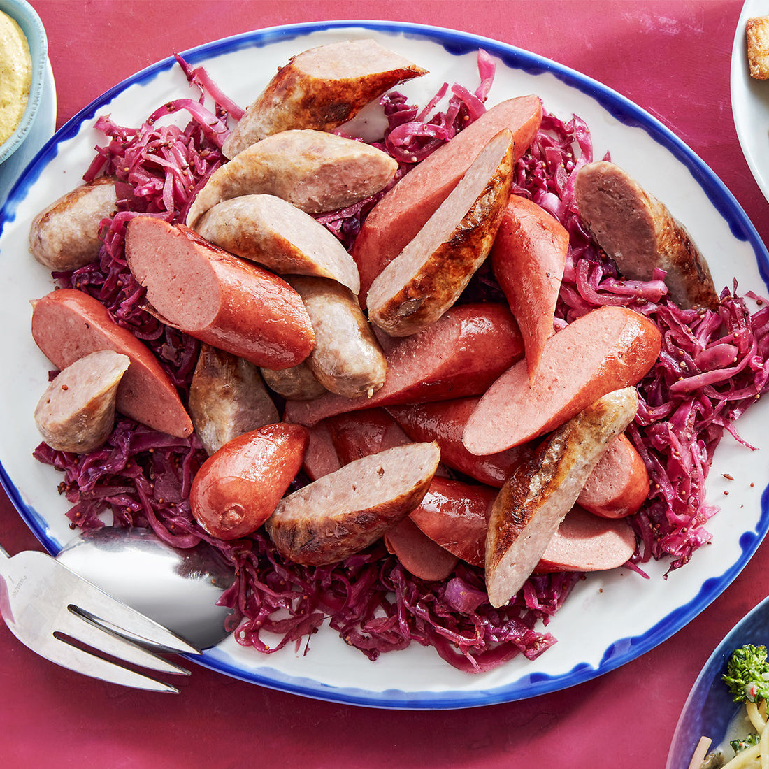 Knocks 'n' Brats & Red Cabbage & Potatoes Rösti
