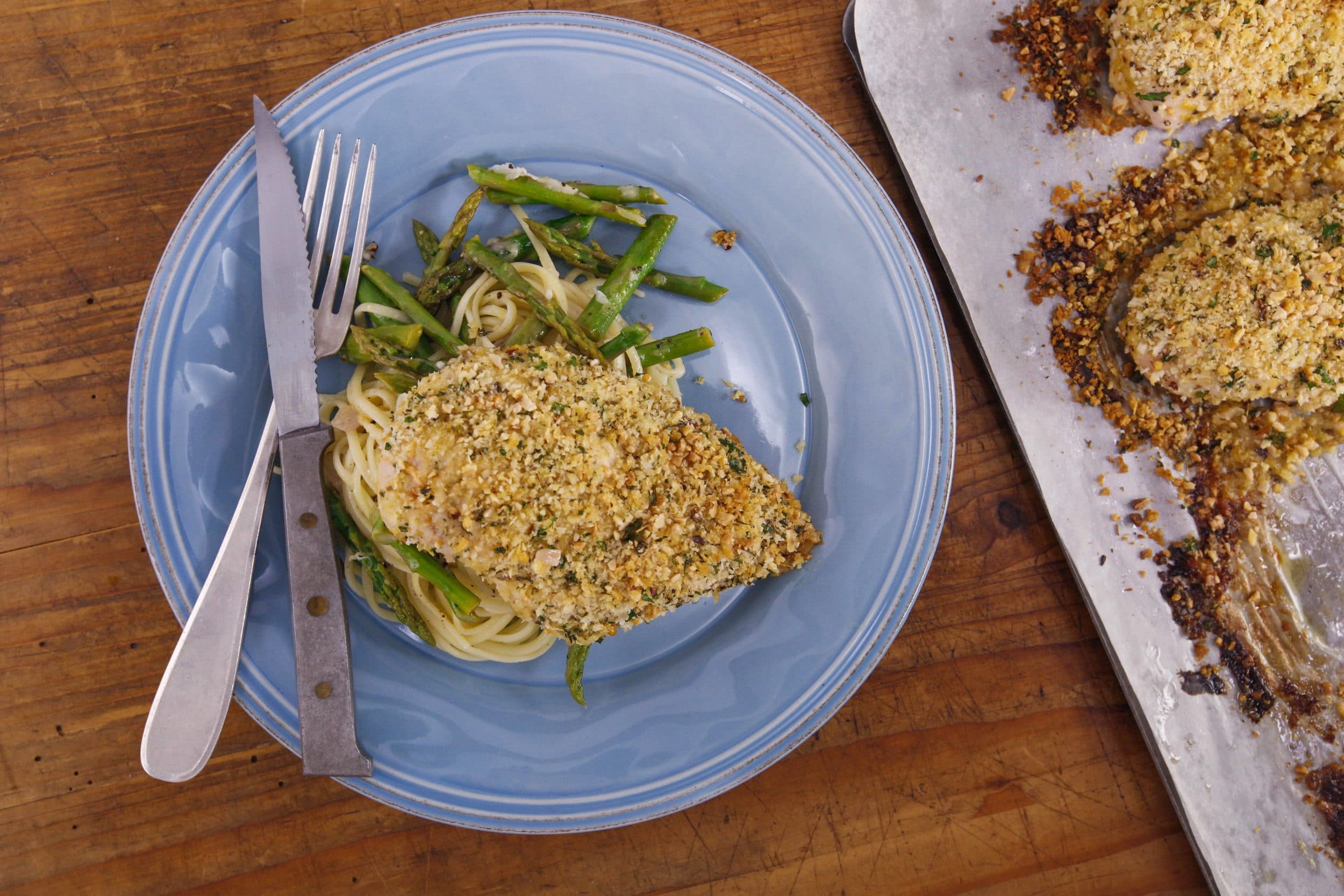 Lemon-Chile Linguine with Asparagus