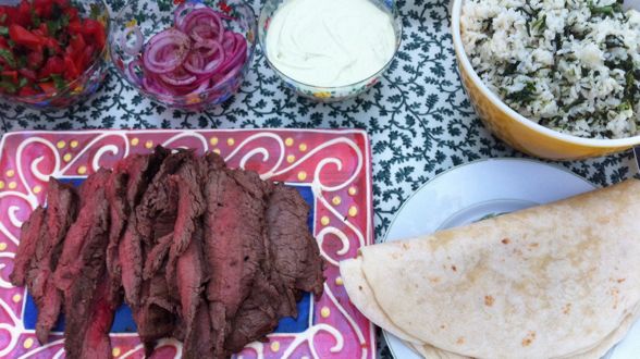 Cinco de Mayo Feast: Surf and Turf Mexican Soft Tacos