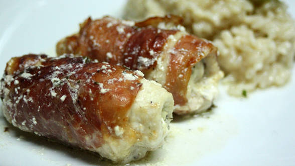 Prosciutto-Wrapped Chicken Stuffed with Herb Ricotta