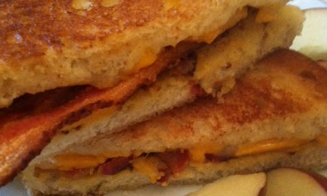 Grilled Cheese with Bacon and Maple Mustard
