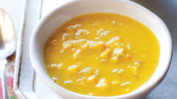 Saffron Corn Soup