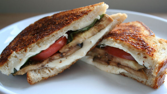 Eggplant-Parm Grilled Cheese