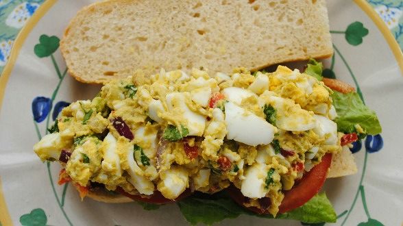 Guacamole Deviled Egg Salad BLTs