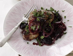 Pork Medallions with Prunes and Red Wine