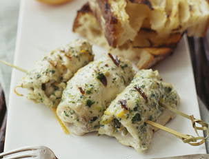 Skewered Swordfish Rolls