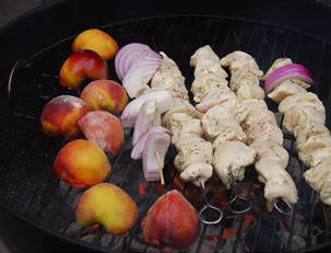 Grilled Stone Fruits with Balsamic and Black Pepper Syrup