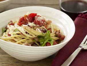 Cherry Tomato Spaghetti all'Amatriciana