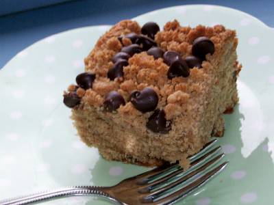 Chocolate and Peanut Butter Streusel Cake