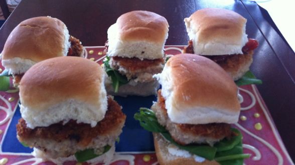 Chicken or Veal Parm Sliders