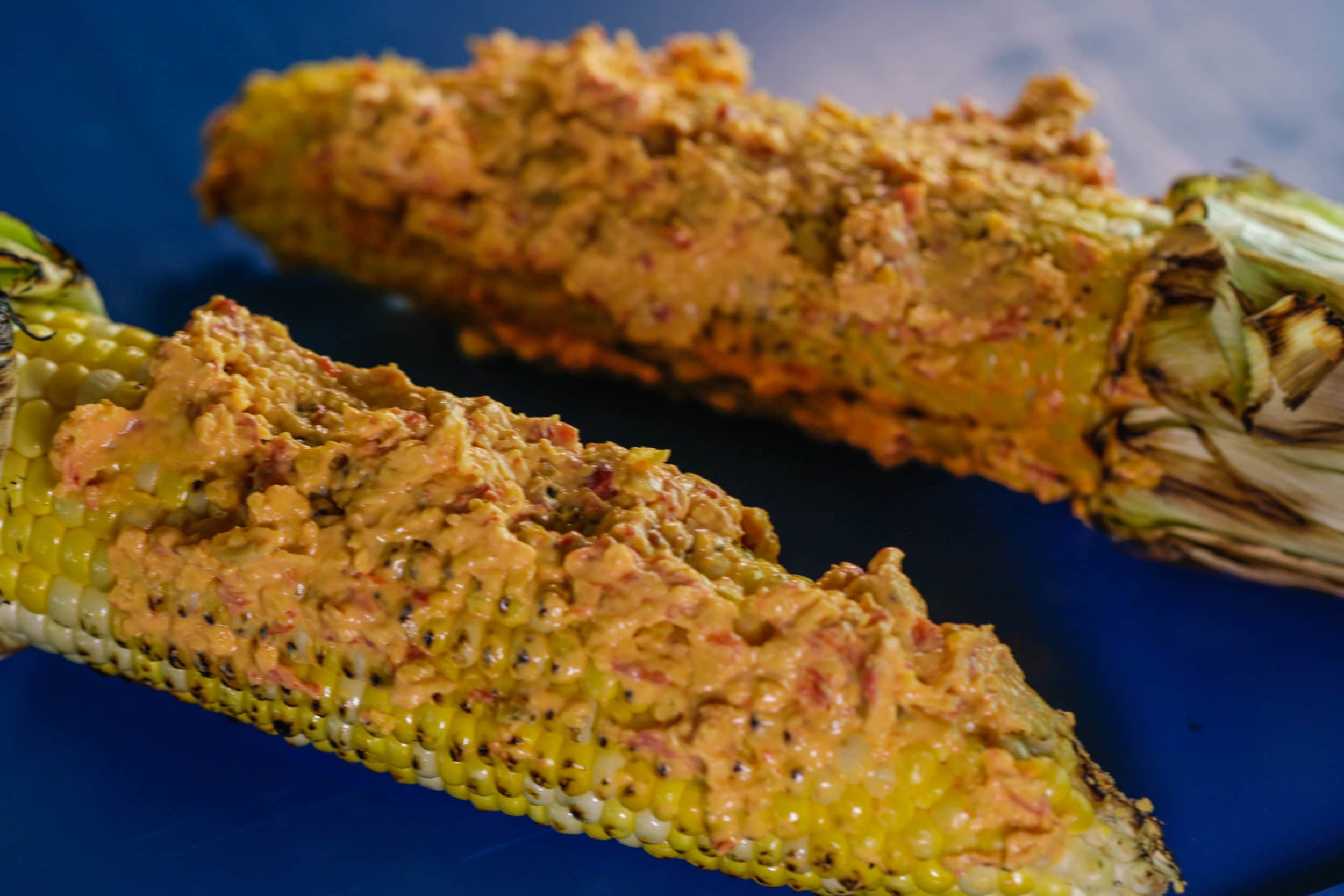 Pimiento Cheese Grilled Corn Topping
