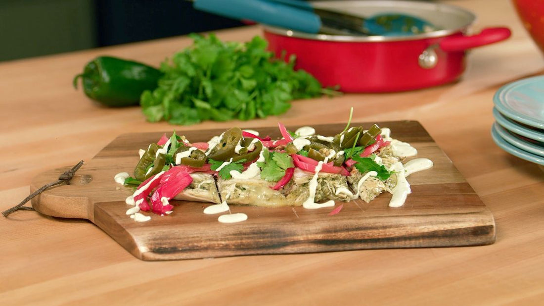 Salsa Verde Chicken Suizadilla