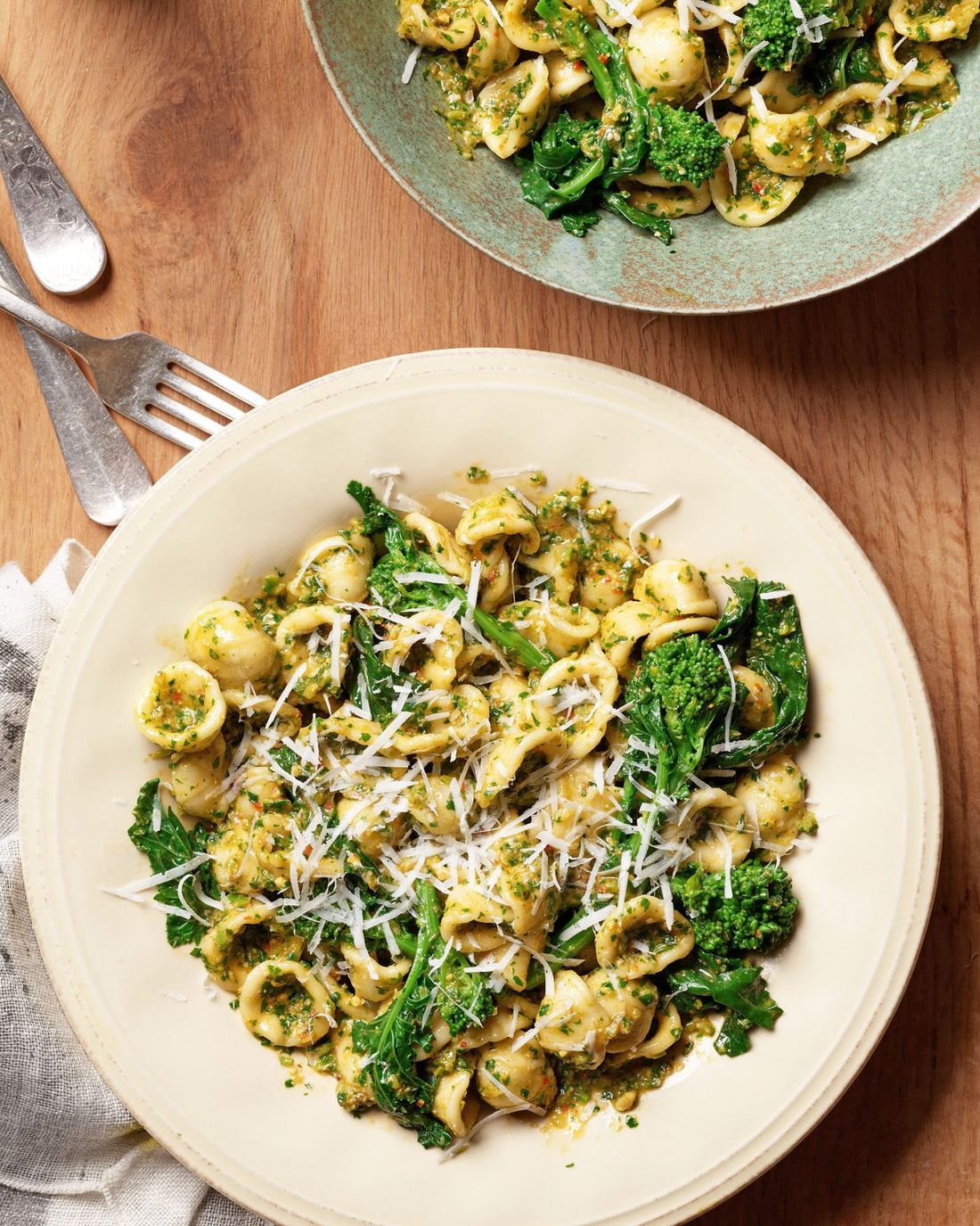 Orecchiette with Broccoli Rabe Pesto