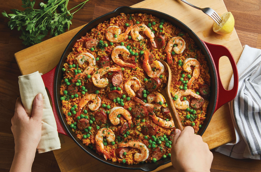 Shrimp and Chorizo Paella Recipe