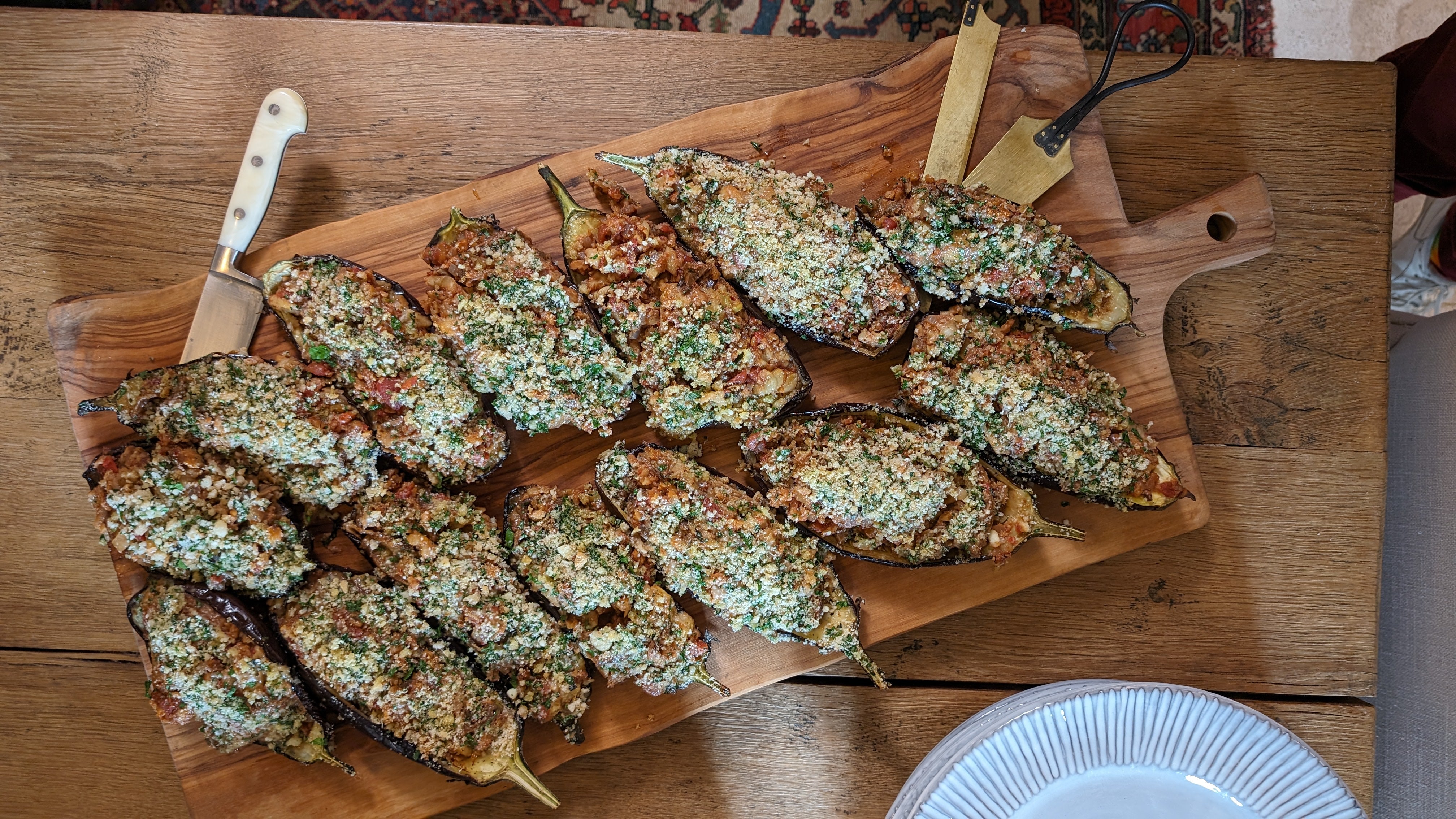 Vegetarian Stuffed Eggplant Recipe