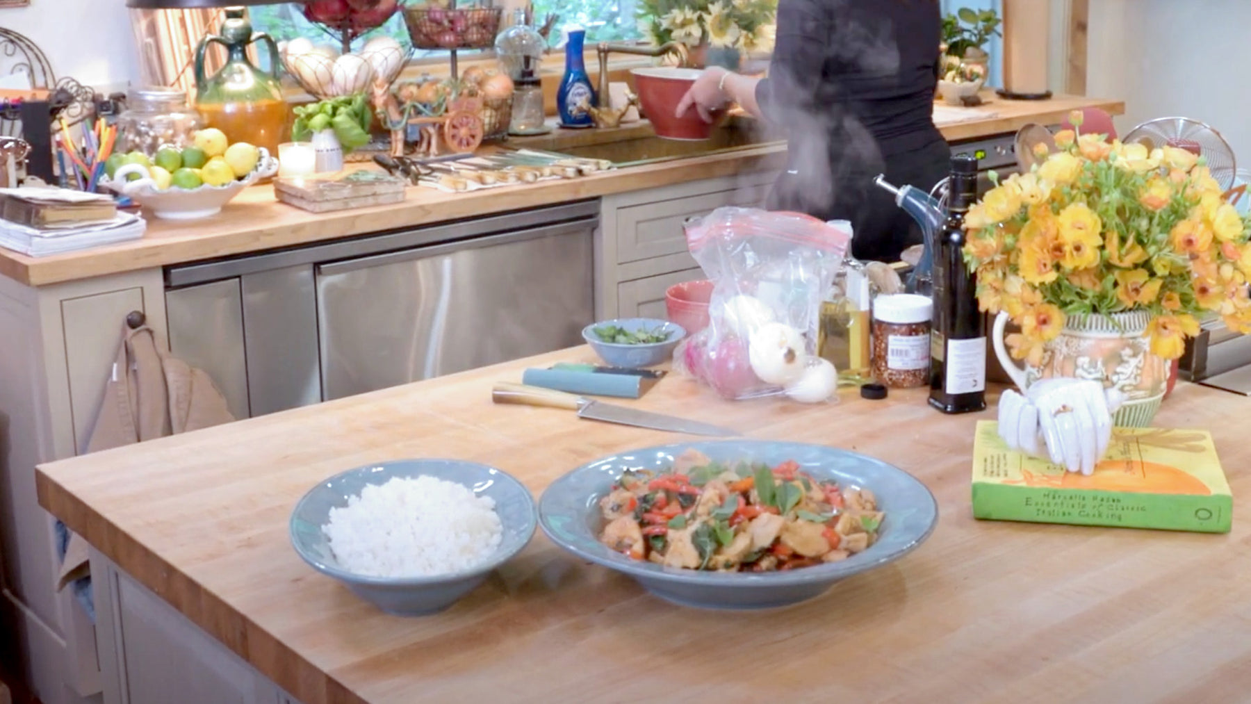Rachael Ray's Meals in Minutes Thai Chicken with Sweet n Hot Peppers Recipe