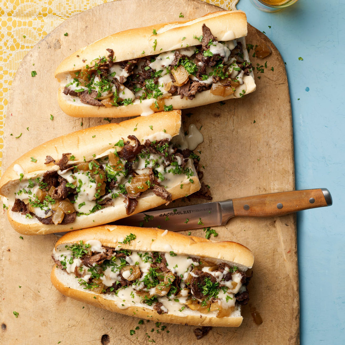 Rachael's Chipped Beef on Toast Upgrade: Philly Steak with Onions & Provolone Gravy