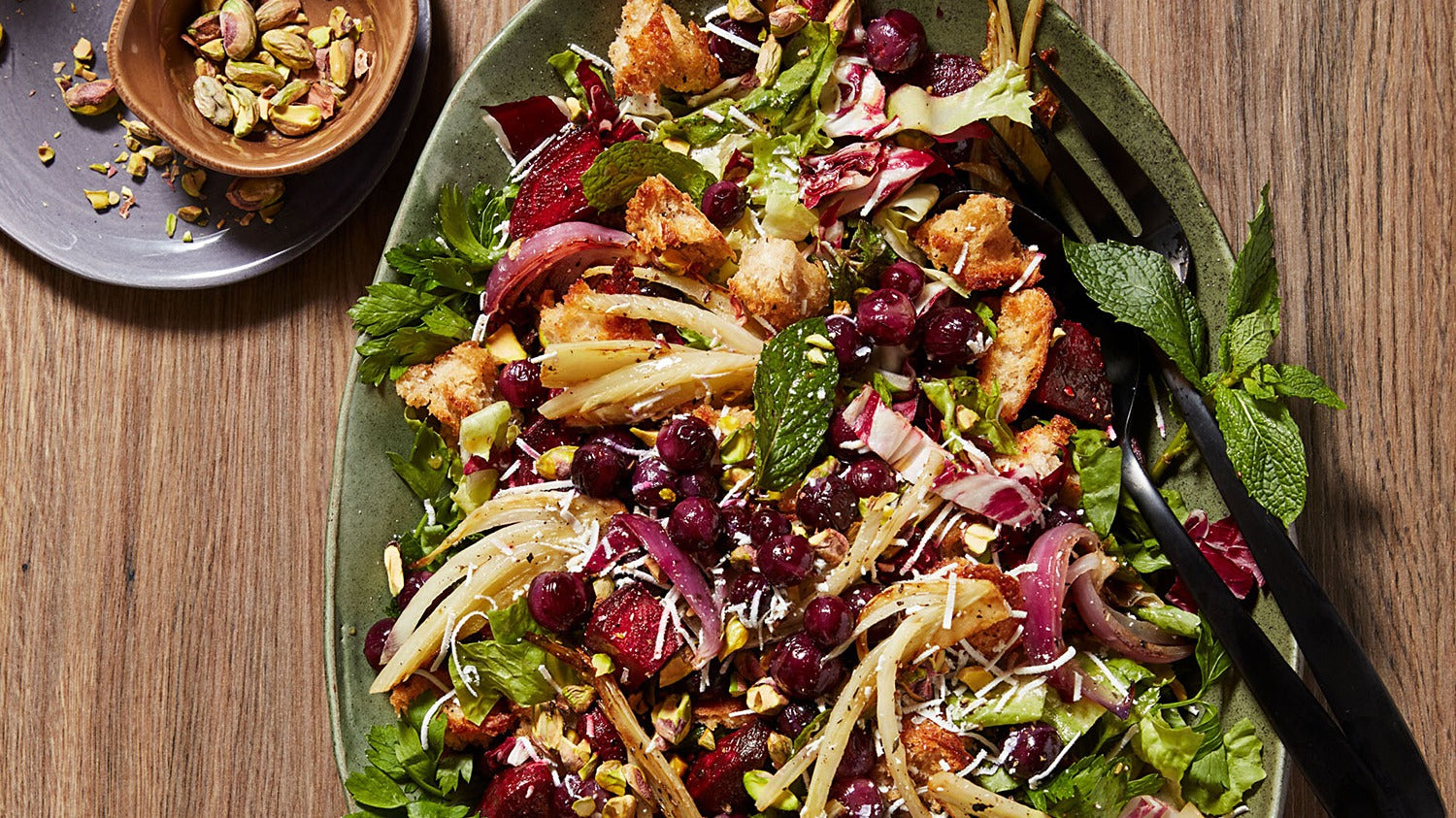 Rachael Ray's Sourdough Panzanella with Black Grapes